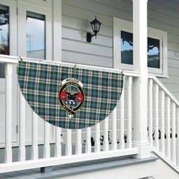 ScotsTee Shop Scottish MacLeod Of Californian Ancient Crest Tartan Non-Pleated Fan Flag Bunting Banner