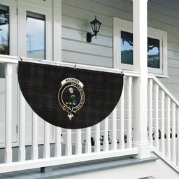 ScotsTee Shop Scottish MacInnes Homecoming Crest Tartan Non-Pleated Fan Flag Bunting Banner