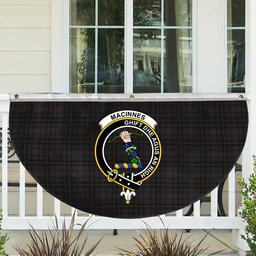 ScotsTee Shop Scottish MacInnes Homecoming Crest Tartan Non-Pleated Fan Flag Bunting Banner