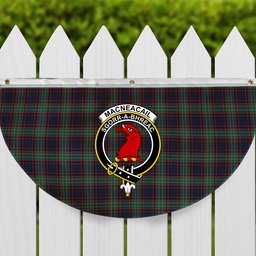 ScotsTee Shop Scottish MacNeacail Hunting Modern Crest Tartan Non-Pleated Fan Flag Bunting Banner