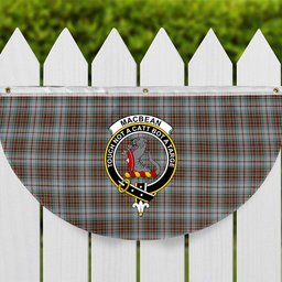 ScotsTee Shop Scottish MacBean Dress Crest Tartan Non-Pleated Fan Flag Bunting Banner