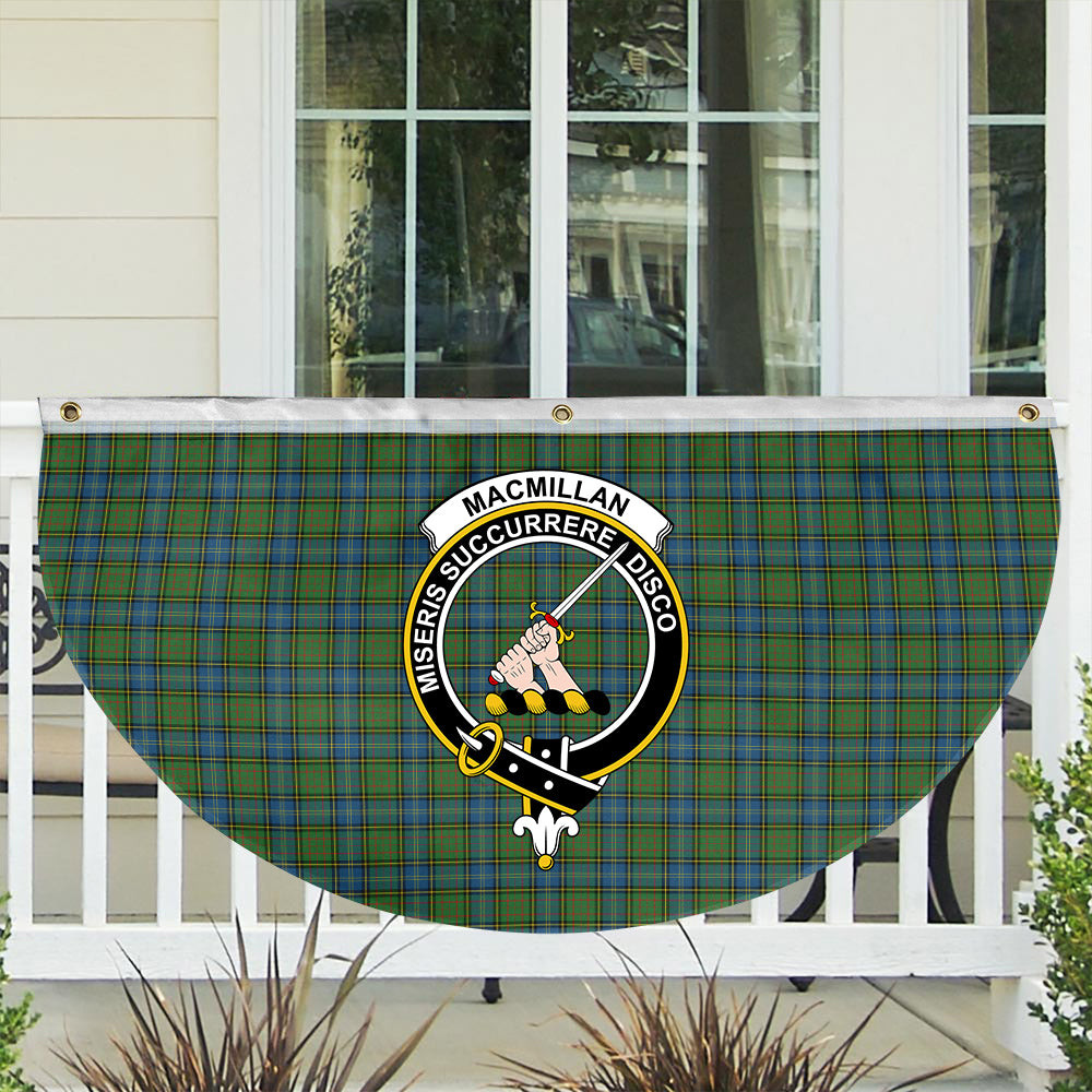 ScotsTee Shop Scottish MacMillan Hunting Ancient Crest Tartan Non-Pleated Fan Flag Bunting Banner