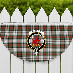 ScotsTee Shop Scottish MacDuff Dress Ancient Crest Tartan Non-Pleated Fan Flag Bunting Banner
