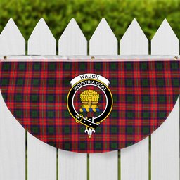 ScotsTee Shop Scottish Waugh Crest Tartan Non-Pleated Fan Flag Bunting Banner