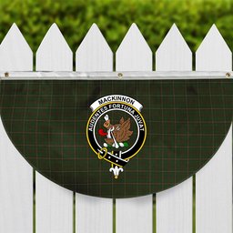 ScotsTee Shop Scottish MacKinnon Hunting Crest Tartan Non-Pleated Fan Flag Bunting Banner