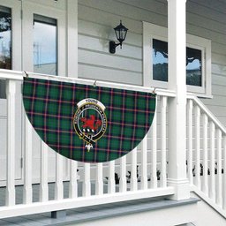 ScotsTee Shop Scottish Young Modern Clan Crest Tartan Non-Pleated Fan Flag Bunting Banner
