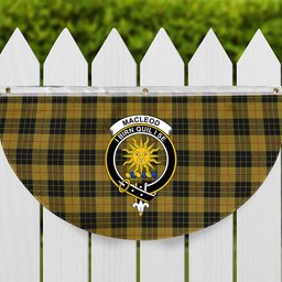 ScotsTee Shop Scottish MacLeod of Lewis Ancient Crest Tartan Non-Pleated Fan Flag Bunting Banner