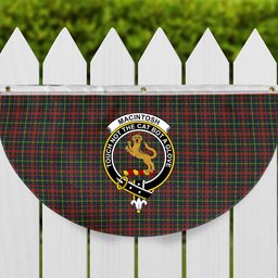 ScotsTee Shop Scottish MacIntosh Hunting Modern Crest Tartan Non-Pleated Fan Flag Bunting Banner