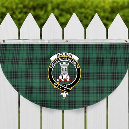 ScotsTee Shop Scottish McLean Hunting Ancient Crest Tartan Non-Pleated Fan Flag Bunting Banner