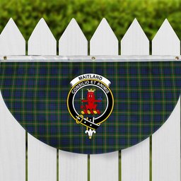 ScotsTee Shop Scottish Maitland Chief Crest Tartan Non-Pleated Fan Flag Bunting Banner