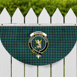 ScotsTee Shop Scottish Stewart Old Ancient Crest Tartan Non-Pleated Fan Flag Bunting Banner