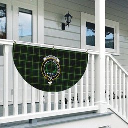 ScotsTee Shop Scottish McArthur Modern Crest Tartan Non-Pleated Fan Flag Bunting Banner