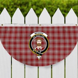 ScotsTee Shop Scottish Menzies 1815 Crest Tartan Non-Pleated Fan Flag Bunting Banner