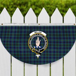 ScotsTee Shop Scottish Miller Crest Tartan Non-Pleated Fan Flag Bunting Banner