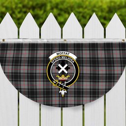 ScotsTee Shop Scottish Moffat Modern SC Crest Tartan Non-Pleated Fan Flag Bunting Banner