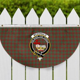 ScotsTee Shop Scottish McDonald of Kingsburgh Crest Tartan Non-Pleated Fan Flag Bunting Banner