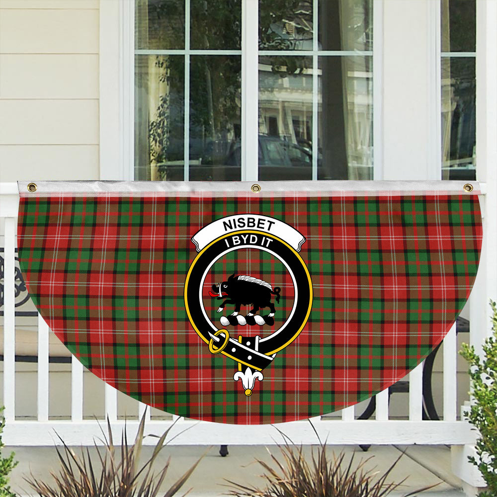 ScotsTee Shop Scottish Nisbet Ancient Crest Tartan Non-Pleated Fan Flag Bunting Banner