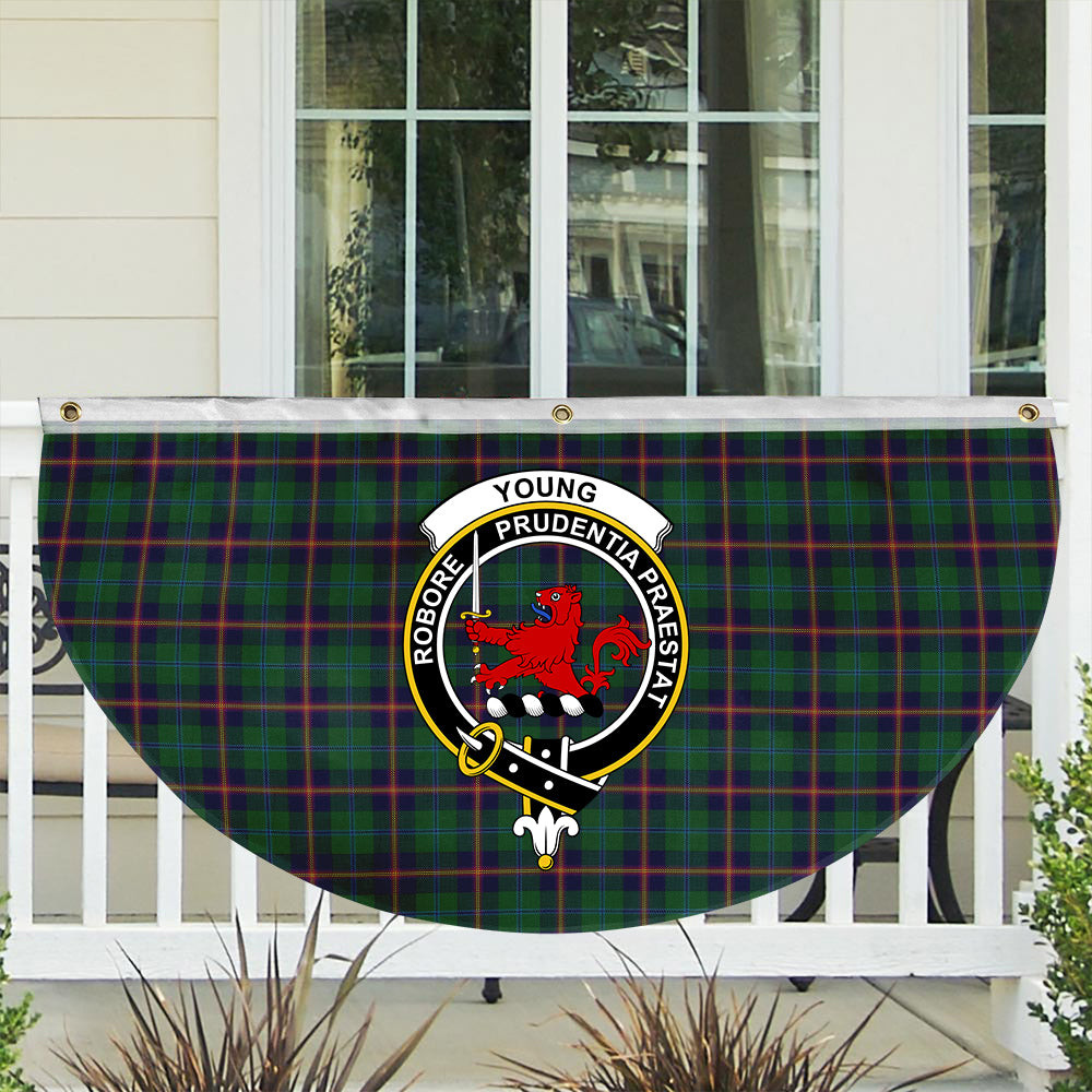 ScotsTee Shop Scottish Young Crest Tartan Non-Pleated Fan Flag Bunting Banner