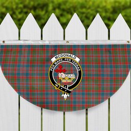 ScotsTee Shop Scottish McDonald of Boisdale Ancient Crest Tartan Non-Pleated Fan Flag Bunting Banner