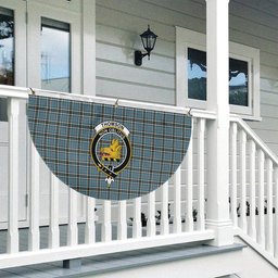 ScotsTee Shop Scottish Thomson Dress TS1383 Crest Tartan Non-Pleated Fan Flag Bunting Banner