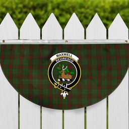 ScotsTee Shop Scottish Maxwell Hunting SC Crest Tartan Non-Pleated Fan Flag Bunting Banner