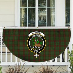 ScotsTee Shop Scottish Maxwell Hunting SC Crest Tartan Non-Pleated Fan Flag Bunting Banner