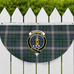 ScotsTee Shop Scottish McDowall Crest Tartan Non-Pleated Fan Flag Bunting Banner