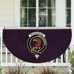 ScotsTee Shop Scottish Wedderburn Crest Tartan Non-Pleated Fan Flag Bunting Banner
