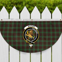 ScotsTee Shop Scottish McPhee Hunting Modern Crest Tartan Non-Pleated Fan Flag Bunting Banner