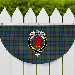 ScotsTee Shop Scottish MacNeacail Hunting Crest Tartan Non-Pleated Fan Flag Bunting Banner