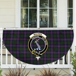 ScotsTee Shop Scottish MacNeil of Colonsay 2 Crest Tartan Non-Pleated Fan Flag Bunting Banner