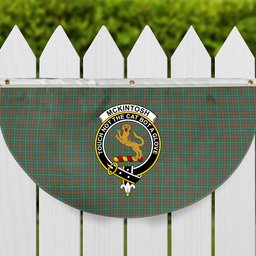 ScotsTee Shop Scottish McKintosh Hunting Ancient Crest Tartan Non-Pleated Fan Flag Bunting Banner