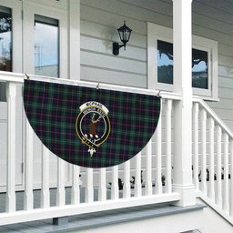 ScotsTee Shop Scottish McPhail Hunting Modern Crest Tartan Non-Pleated Fan Flag Bunting Banner