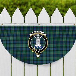 ScotsTee Shop Scottish MacCallum Ancient SC Crest Tartan Non-Pleated Fan Flag Bunting Banner