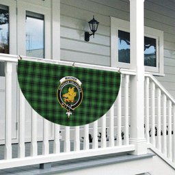 ScotsTee Shop Scottish MacIver Hunting Ancient Crest Tartan Non-Pleated Fan Flag Bunting Banner
