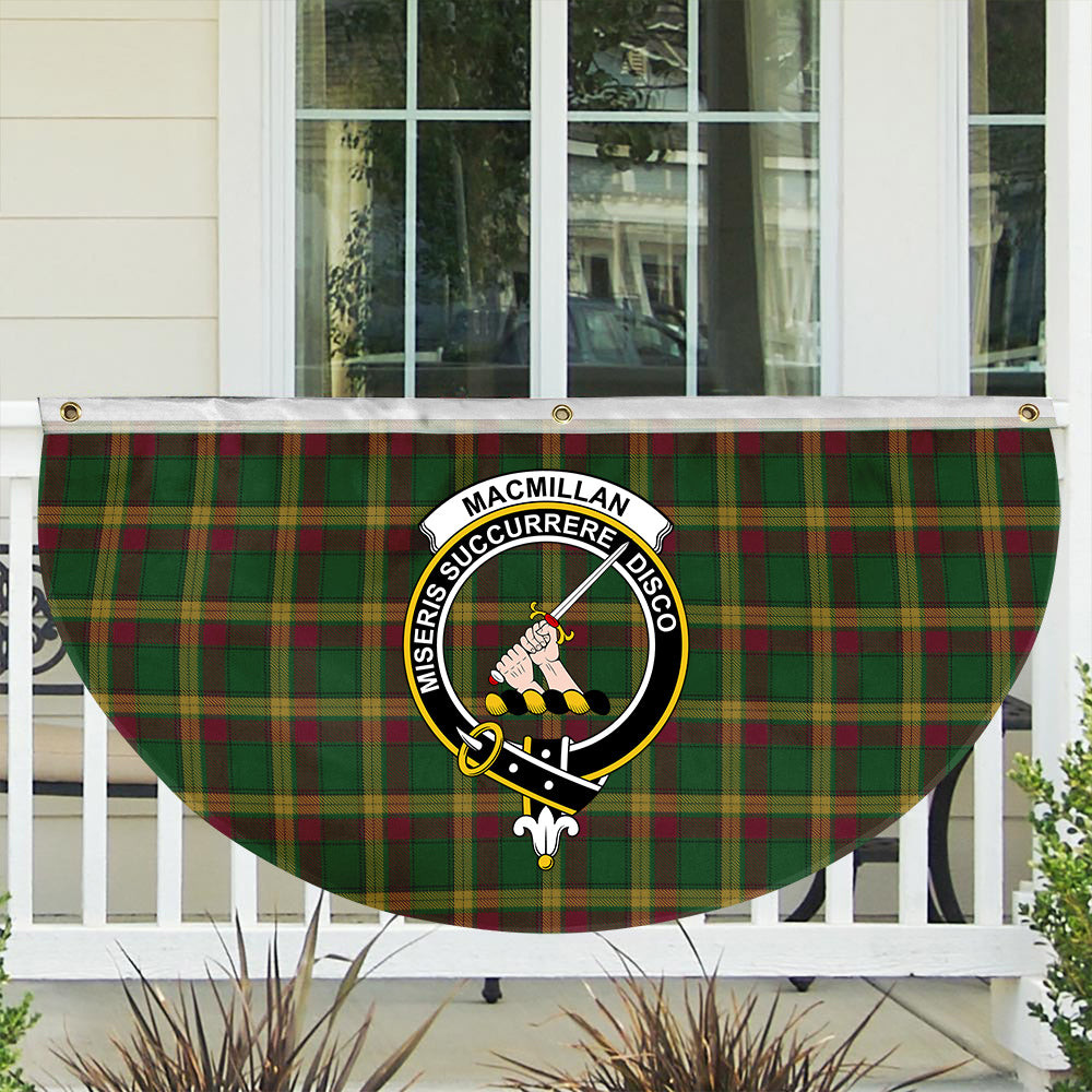 ScotsTee Shop Scottish MacMillan Anc Clans Originaux Crest Tartan Non-Pleated Fan Flag Bunting Banner