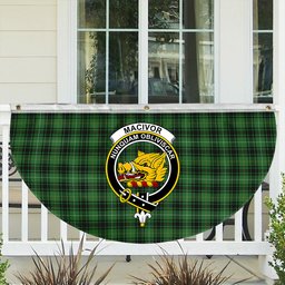 ScotsTee Shop Scottish MacIvor Hunting Ancient Crest Tartan Non-Pleated Fan Flag Bunting Banner