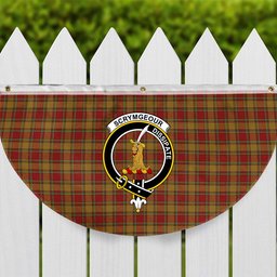 ScotsTee Shop Scottish Scrymgeour Crest Tartan Non-Pleated Fan Flag Bunting Banner