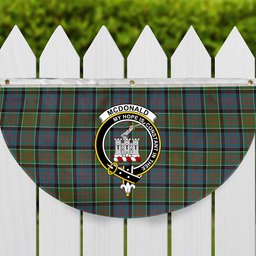 ScotsTee Shop Scottish McDonald of Clan Ranald Ancient Crest Tartan Non-Pleated Fan Flag Bunting Banner