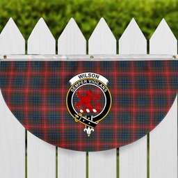ScotsTee Shop Scottish Wilson Modern Tartan Crest Tartan Non-Pleated Fan Flag Bunting Banner
