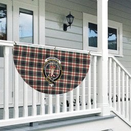 ScotsTee Shop Scottish Robertson Dress Modern Crest Tartan Non-Pleated Fan Flag Bunting Banner