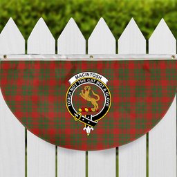 ScotsTee Shop Scottish MacIntosh Red Ancient Crest Tartan Non-Pleated Fan Flag Bunting Banner