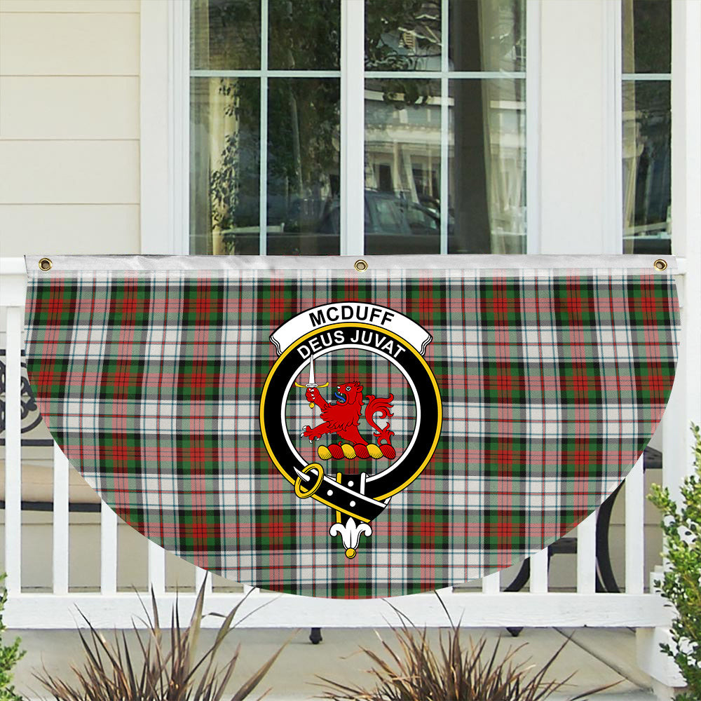 ScotsTee Shop Scottish McDuff Dress Ancient Crest Tartan Non-Pleated Fan Flag Bunting Banner