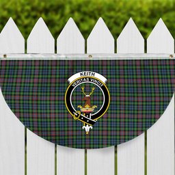 ScotsTee Shop Scottish Keith District Ancient Crest Tartan Non-Pleated Fan Flag Bunting Banner