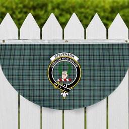 ScotsTee Shop Scottish Stevenson Ancient Crest Tartan Non-Pleated Fan Flag Bunting Banner