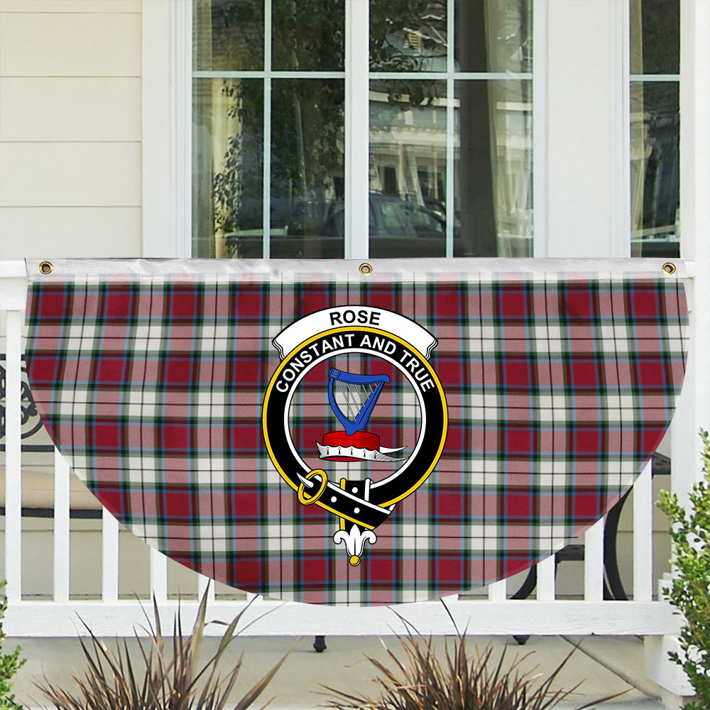 ScotsTee Shop Scottish Rose Dress Modern Crest Tartan Non-Pleated Fan Flag Bunting Banner