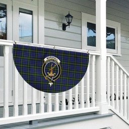 ScotsTee Shop Scottish Marshall of Keith Crest Tartan Non-Pleated Fan Flag Bunting Banner
