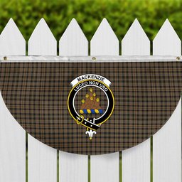 ScotsTee Shop Scottish MacKenzie Hunting Crest Tartan Non-Pleated Fan Flag Bunting Banner