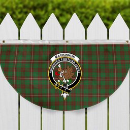 ScotsTee Shop Scottish MacKinnon Hunting Modern Crest Tartan Non-Pleated Fan Flag Bunting Banner