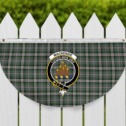 ScotsTee Shop Scottish MacKenzie MacGregor-Hastie Crest Tartan Non-Pleated Fan Flag Bunting Banner